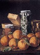 Luis Egidio Melendez Still Life with Oranges Spain oil painting artist